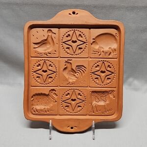Vintage Fox Run Craftsman Terracotta Farm Cookie Press/Mold